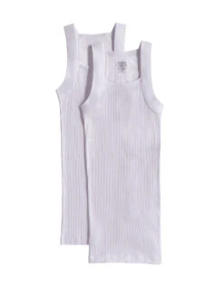 2xist Men's 2-Pack Essential Range Square Cut Tank Tops 020227 -Smooth Men Wear Store 020227 101NL