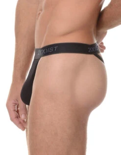 2xist Men's 3-Pack Essential Core Y-Back Thongs 020302 -Smooth Men Wear Store 020302 BLACK S