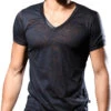 Andrew Christian Carbon Burnout V-Neck Tee 10372 -Smooth Men Wear Store 10372Shirt01