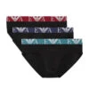 Emporio Armani Monogram 3-Pack Brief 111734-21320 -Smooth Men Wear Store 111734 2R715 21320 D