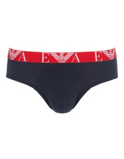 Emporio Armani Monogram 3-Pack Brief 111734-97010 -Smooth Men Wear Store 111734 2R715 97010 60