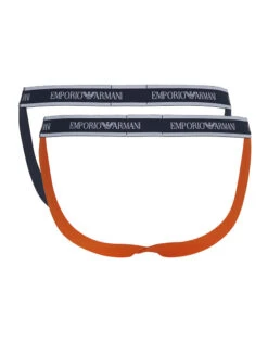 Emporio Armani Core Logoband 2-Pack Jockstrap 111932-03563 -Smooth Men Wear Store 111932 2R717 03563 2