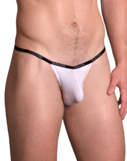 Doreanse Ribbed Modal T Thong 1330 -Smooth Men Wear Store 1330 WHT 3