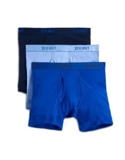 2xist Men's 3-Pack Essential Boxer Brief 020304 -Smooth Men Wear Store 2xist 020304 Navy Cobalt Porcelain 420NL FLAT 380dc0aa 5eb0 434c 8a6c 2f5e428c7a63
