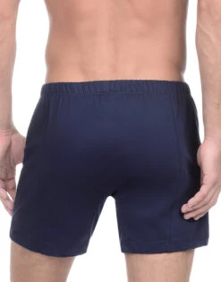 2xist Men's Pima Cotton Knit Boxer Short 041007 -Smooth Men Wear Store 2xist 041007 Navy Blazer B 2