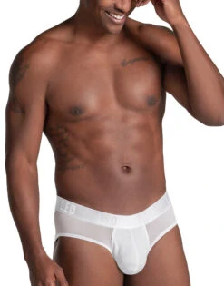 Leo High-Tech BreatheFiber Brief - 033278N -Smooth Men Wear Store 33278N White 04