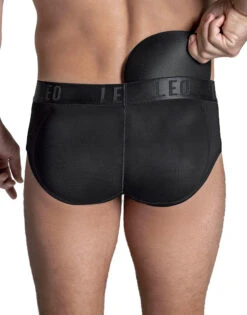 Leo Padded Butt Enhancer Brief 033293 -Smooth Men Wear Store 33293 Black 04