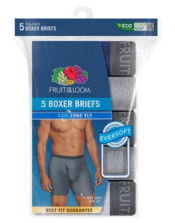 Fruit Of The Loom 5-Pack Coolzone Asst Boxer Brief 5BL7CTG -Smooth Men Wear Store 5BL7CTG 3x4 Transparent BG 1