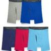 Fruit Of The Loom 5-Pack Coolzone Asst Boxer Brief 5BL7CTG -Smooth Men Wear Store 5BL7CTG white background 1