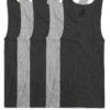 Fruit Of The Loom 5-Pack Black/Grey A-Shirt 5P260TG -Smooth Men Wear Store 5P260TG 1
