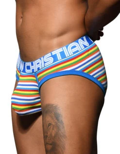 Andrew Christian Bright Stripe Brief W/ Almost Naked 92601 6 Andrew Christian Bright Stripe Brief W/ Almost Naked 92601 -Smooth Men Wear Store 92601Brief Oct 02