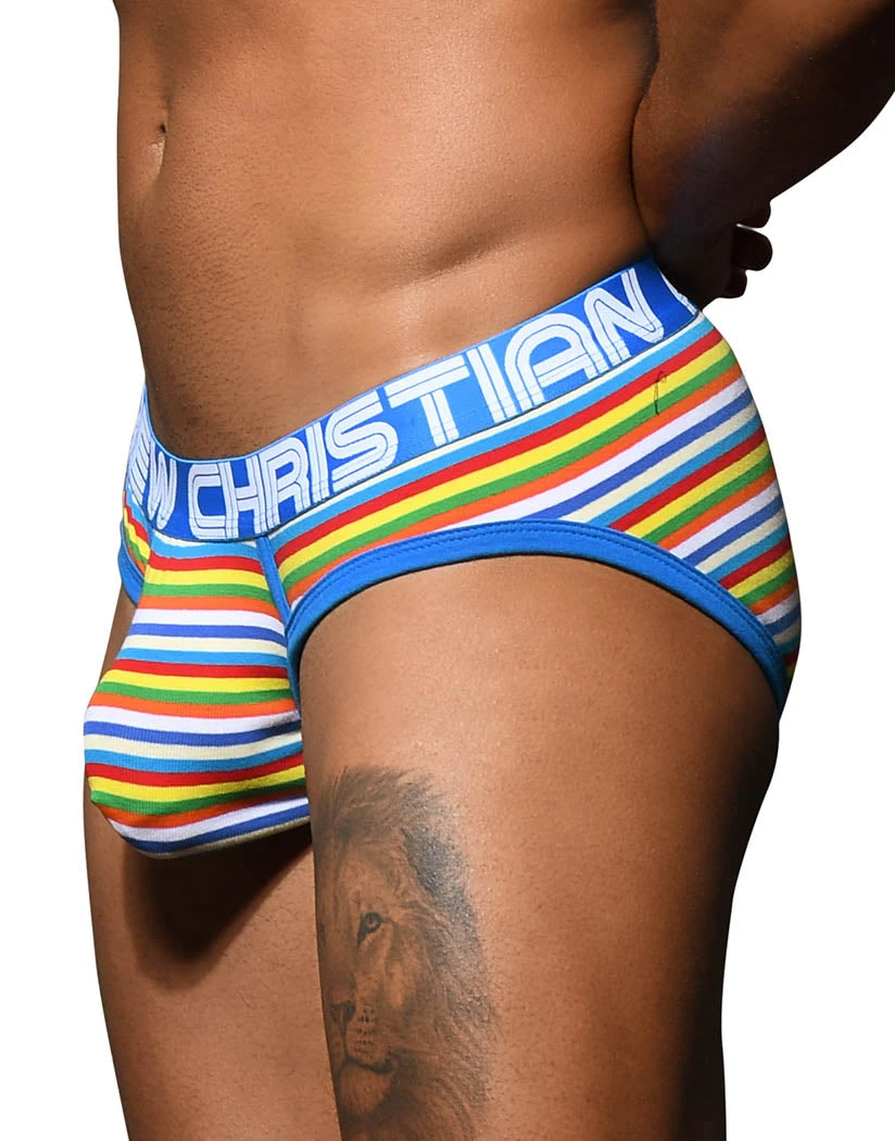 Andrew Christian Bright Stripe Brief W/ Almost Naked 92601 4 Andrew Christian Bright Stripe Brief W/ Almost Naked 92601 - Image 2