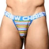 Andrew Christian Bright Stripe Jock W/ Almost Naked 92602 -Smooth Men Wear Store 92602Jock Oct 01