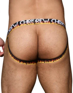 Andrew Christian Flames Mesh Jock W/ Almost Naked 92683 -Smooth Men Wear Store 92683Jock Dec 05