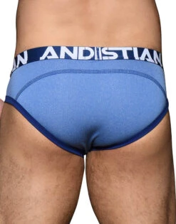 Andrew Christian Active Sports Brief 92697 -Smooth Men Wear Store 92697Brief Blue Dec 05