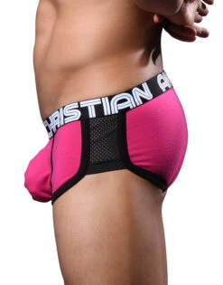Andrew Christian Show It Retro Pop Mesh Boxer 92834 -Smooth Men Wear Store 92834Boxer Fuchsia03
