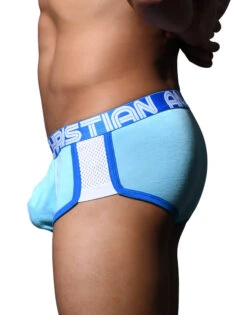 Andrew Christian Show It Retro Pop Mesh Boxer 92834 -Smooth Men Wear Store 92834Boxer Sky03