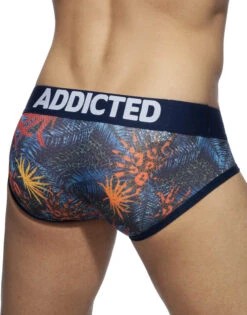 Addicted 3- Pack Tropical Mesh Brief Push Up AD889P -Smooth Men Wear Store AD889 C09B
