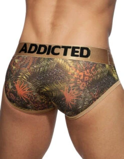 Addicted 3- Pack Tropical Mesh Brief Push Up AD889P -Smooth Men Wear Store AD889 C12B