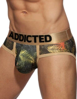 Addicted 3- Pack Tropical Mesh Brief Push Up AD889P -Smooth Men Wear Store AD889 C12L