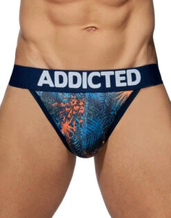 Addicted 3- Pack Tropical Mesh Jock Push Up AD911P -Smooth Men Wear Store AD911 C09F