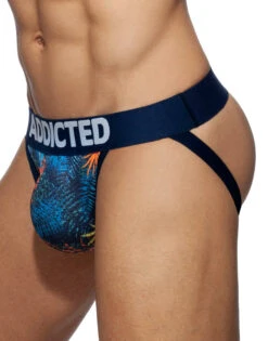 Addicted 3- Pack Tropical Mesh Jock Push Up AD911P -Smooth Men Wear Store AD911 C09L