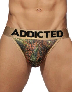 Addicted 3- Pack Tropical Mesh Jock Push Up AD911P -Smooth Men Wear Store AD911 C12F