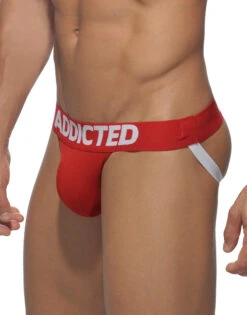 Addicted Men's My Basic Jock AD469 -Smooth Men Wear Store Addicted AD469 Red C06 B 3