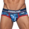 Addicted 3-Pack Camo Mesh Brief Push Up AD697P -Smooth Men Wear Store Addicted AD697P Blue Camo Black Camo Green Camo B 2