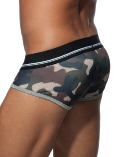 Addicted 3-Pack Camo Mesh Brief Push Up AD697P -Smooth Men Wear Store Addicted AD697P Blue Camo Black Camo Green Camo B 4