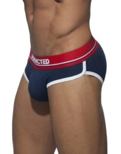 Addicted Curve Cotton Brief AD727 -Smooth Men Wear Store Addicted AD727 Navy B 1