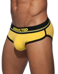 Addicted Curve Cotton Brief AD727 -Smooth Men Wear Store Addicted AD727 Yellow 03 B 3
