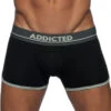 Addicted Curve Cotton Boxer Brief AD729 -Smooth Men Wear Store Addicted AD729 Black Grey 10 B 2 1