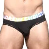 Andrew Christian Almost Naked Cotton Pride Brief 91932 -Smooth Men Wear Store April 91932Brief Black01