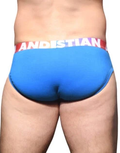 Andrew Christian Almost Naked Cotton Pride Brief 91932 -Smooth Men Wear Store April 91932Brief Blue05