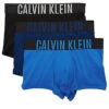 Calvin Klein Intense Power Cotton Trunk 3-Pack NB2596 -Smooth Men Wear Store CKM NB2596 SpeedyBlue Black LakeCrestBlue B
