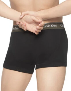 Calvin Klein Cotton 3-Pack Classic Trunk NB4002 -Smooth Men Wear Store CKM NB4002 BLACKBODIESWITHWORKBLUE PROCESSGREEN OATMEALHEATHERWB S B 2