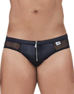 Candyman Zipper-Mesh Bikini 99500 -Smooth Men Wear Store CandyMan 99500 Black B 1