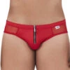 Candyman Zipper-Mesh Bikini 99500 -Smooth Men Wear Store CandyMan 99500 Red B 1