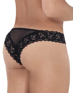 Candyman Mesh-Lace Thong 99506 -Smooth Men Wear Store CandyMan 99506 Black B 2