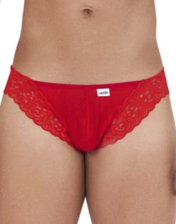 Candyman Mesh-Lace Thong 99506 -Smooth Men Wear Store CandyMan 99506 Red B 1