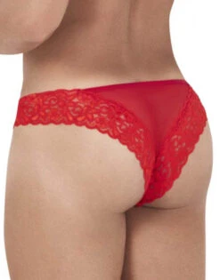 Candyman Mesh-Lace Thong 99506 -Smooth Men Wear Store CandyMan 99506 Red B 2