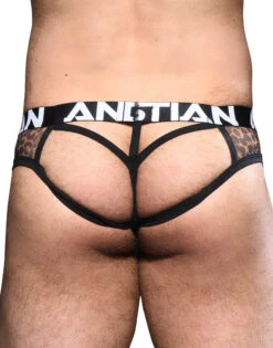Andrew Christian Leopard Mesh Thong W/ Almost Naked 92232 -Smooth Men Wear Store Dec 92232Thong05