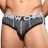Andrew Christian Show-It Retro Pop Brief 92276 -Smooth Men Wear Store Dec 92276Brief Charcoal05