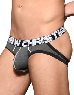 Andrew Christian Show-It Retro Pop Comfort Jock 92278 -Smooth Men Wear Store Dec 92278Jock Charcoal02
