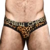 Andrew Christian Plush Leopard Brief W/ Almost Naked 92295 -Smooth Men Wear Store Dec 92295Brief01