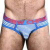 Andrew Christian Hampton Stripe Brief W/ Almost Naked 92298 -Smooth Men Wear Store Dec 92298Brief01