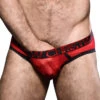 Andrew Christian Scarlet Mesh Brief W/ Almost Naked 92315 -Smooth Men Wear Store Dec 92315Brief01