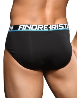 Andrew Christian Active Shape Brief W/ Bubble Butt Shaping Pads 92325 -Smooth Men Wear Store Dec 92325Brief Black04