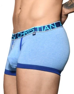 Andrew Christian Fly Tagless Boxer W/ Almost Naked 92363 -Smooth Men Wear Store Feb 92363Boxer Blue03